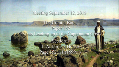 Paper 152 - Events Leading up to the Capernaum Crisis