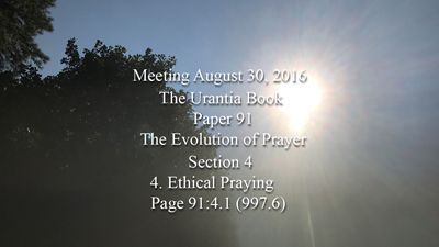 Paper 91  - The Evolution of Prayer
