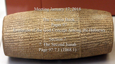 Paper 97 - Evolution of the God Concept Among the Hebrews
