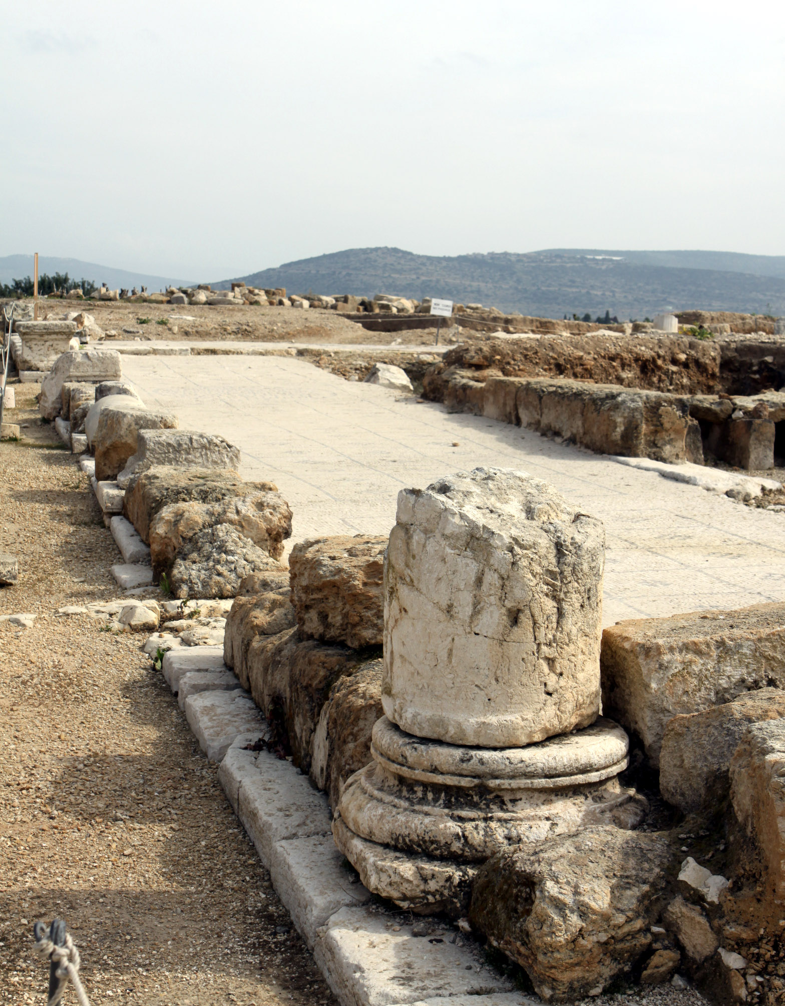 Frivolous courtesans would have paraded about on the cardo (a north-south oriented, main street) of Sepphoris.