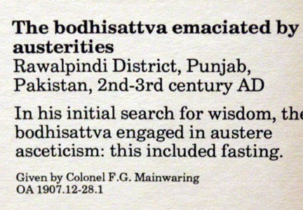 The bodhisattva emaciated by austerities.