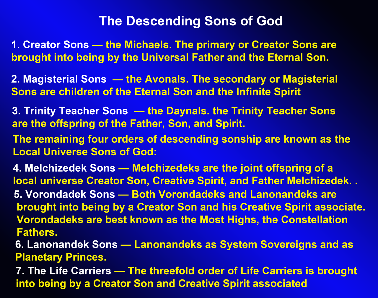 The Descending Sons of God