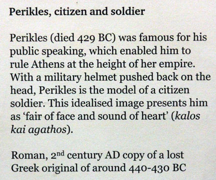 Perikles, citizen and solder