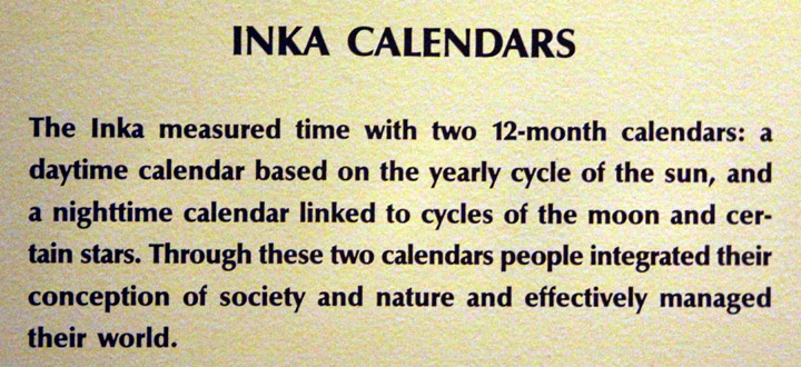 Inca calendar